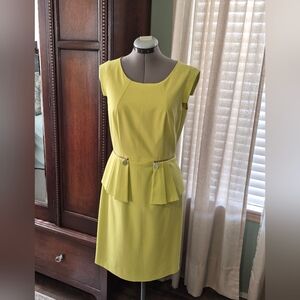ANTONIO MELANI Chartreuse Midi Dress